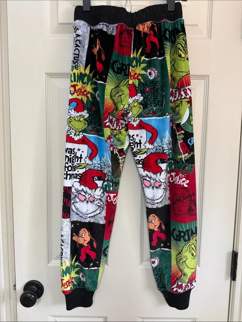 Justice The Grinch Multi-Color Kids Pajama Bottoms